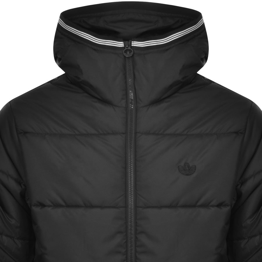 Alternative Image for Productadidas Orignals Hooded Puffer Jacket Black2